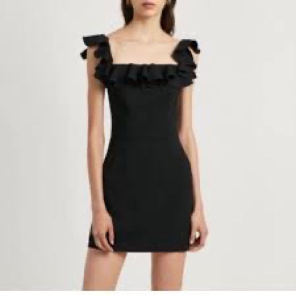 French Connection Whisper Light Ruffle Mini Dress - Picture 4 of 7